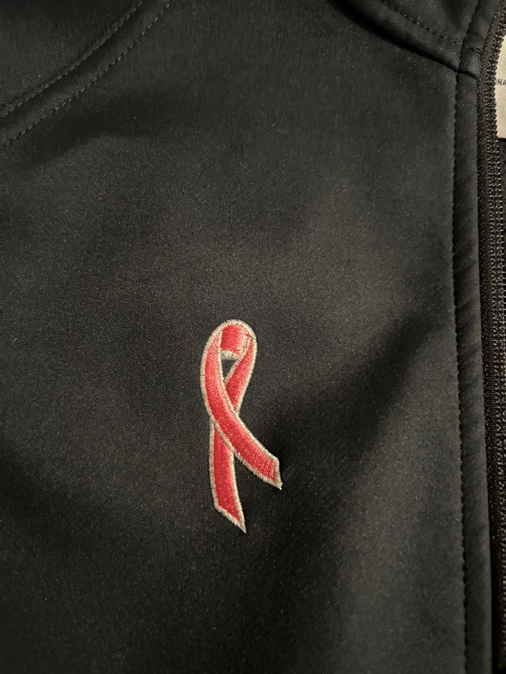 Columbia Black Full-Zip Utility Jacket with Pink Ribbon Accent - Picture 4 of 5